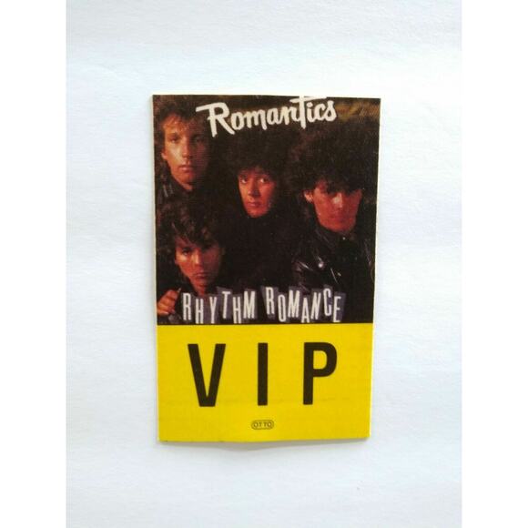 Romantics Rhythm Romance 1985 Backstage Pass VIP New Wave Pop Rock Music Concert - Picture 2 of 4